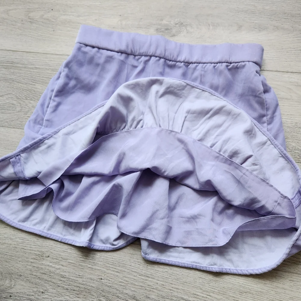 J. Crew Purple Velvet Skirt Womens Small Peplum Spring Pastel Lavender Summer